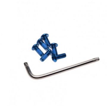 Set 6 suruburi disc frana biciclete, Unex, culoare albastru Set 6 suruburi disc frana biciclete, Unex, culoare albastru