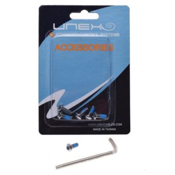 Set 6 suruburi UNEX prindere disc frana biciclete Set 6 suruburi UNEX prindere disc frana biciclete