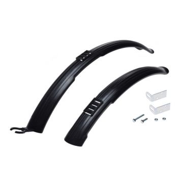 Set aparatoari noroi fata+spate plastic, roata 26  , culoare negru Set aparatoari noroi fata+spate plastic, roata 26  , culoare negru