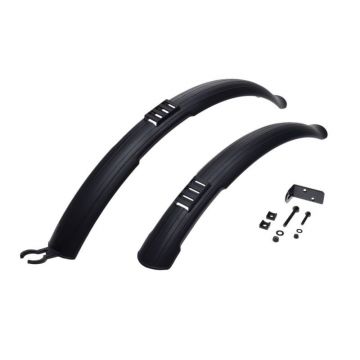 Set aparatori noroi fata+spate plastic, roata 24  -26  , culoare negru Set aparatori noroi fata+spate plastic, roata 24  -26  , culoare negru