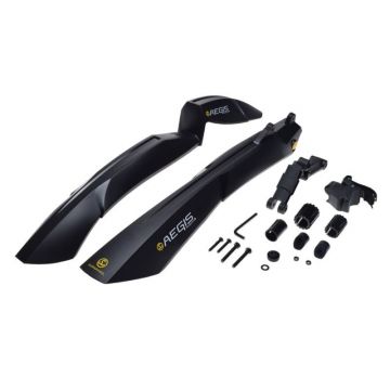 Set aparatori noroi fata+spate plastic, roata 26  -29  , culoare negru Set aparatori noroi fata+spate plastic, roata 26  -29  , culoare negru