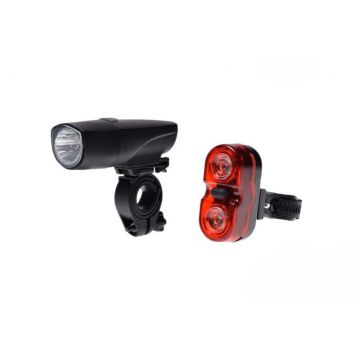Set far 1 led si stop 2 led-uri pentru biciclete Set far 1 led si stop 2 led-uri pentru biciclete