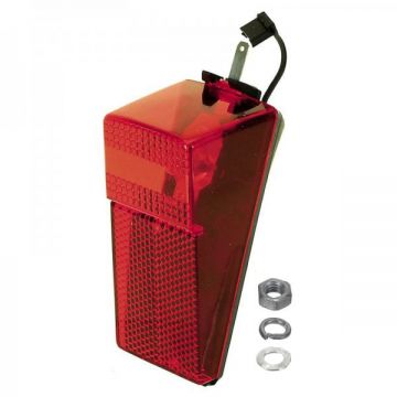 Stop spate bicicleta, montaj aripa, cu fir, bec 6v 0,6 W Stop spate bicicleta, montaj aripa, cu fir, bec 6v 0,6 W