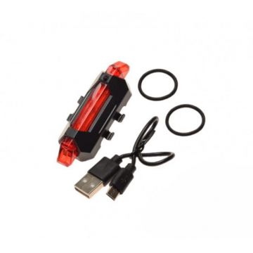 Stop spate biciclete LED, incarcare USB, prindere universala Stop spate biciclete LED, incarcare USB, prindere universala
