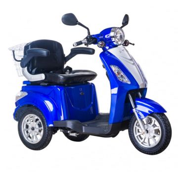 Tricicleta Electrica Z-Tech ZT-15 Albastru, cu Motor 900W, Acumulator 48V, 20Ah, Autonomie 50 Km, fara permis Tricicleta Electrica Z-Tech ZT-15 Albastru, cu Motor 900W, Acumulator 48V, 20Ah, Autonomie 50 Km, fara permis