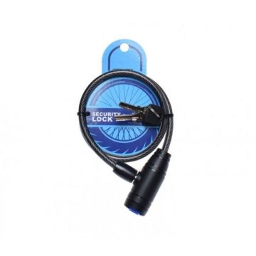 Antifurt cu cheie si suport bicicleta, 8 X 650 negru Antifurt cu cheie si suport bicicleta, 8 X 650 negru