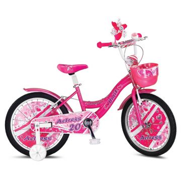 Bicicleta copii UMIT Actress, roata 20  , culoare roz, cadru otel Bicicleta copii UMIT Actress, roata 20  , culoare roz, cadru otel