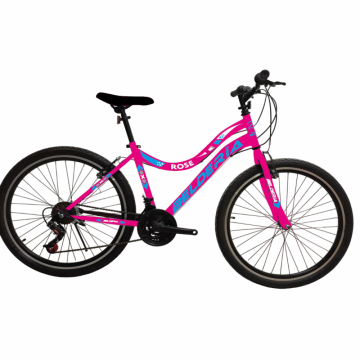 Bicicleta MTB Belderia Rose, culoare roz, roata 26  , cadru din otel Bicicleta MTB Belderia Rose, culoare roz, roata 26  , cadru din otel