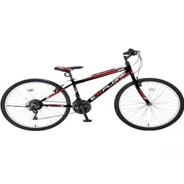 Bicicleta MTB UMIT Explorer Man, culoare negru rosu, roata 24  , cadru din otel Bicicleta MTB UMIT Explorer Man, culoare negru rosu, roata 24  , cadru din otel