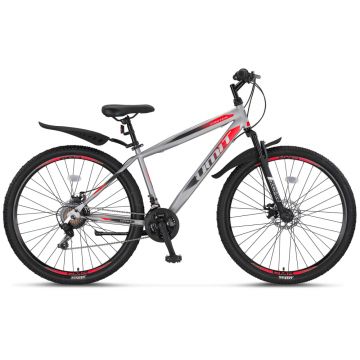 Bicicleta MTB Umit Faster, culoare gri rosu, roata 29  , frana disc, 21 viteze Bicicleta MTB Umit Faster, culoare gri rosu, roata 29  , frana disc, 21 viteze