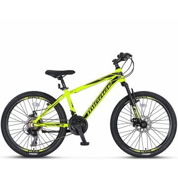 Bicicleta MTB Umit Mirage 2D, 21 viteze, culoare lime, roata 26  , cadru din aluminiu 16  , frana disc Bicicleta MTB Umit Mirage 2D, 21 viteze, culoare lime, roata 26  , cadru din aluminiu 16  , frana disc