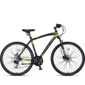 Bicicleta Trekking Umit Magnetic M-460-21-SHIM, culoare negru verde, roata 28  , cadru aluminiu, frana disc Bicicleta Trekking Umit Magnetic M-460-21-SHIM, culoare negru verde, roata 28  , cadru aluminiu, frana disc