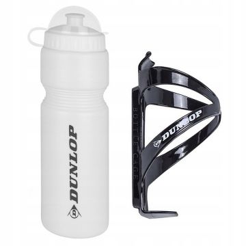 Bidon alb si suport negru, DUNLOP, capacitate 750ml Bidon alb si suport negru, DUNLOP, capacitate 750ml