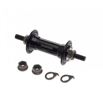 Butuc fata 36 gauri, necasetat, negru Butuc fata 36 gauri, necasetat, negru