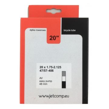 Camera de aer biciclete JET 20  x1,75 2,125 AV-48mm Camera de aer biciclete JET 20  x1,75 2,125 AV-48mm