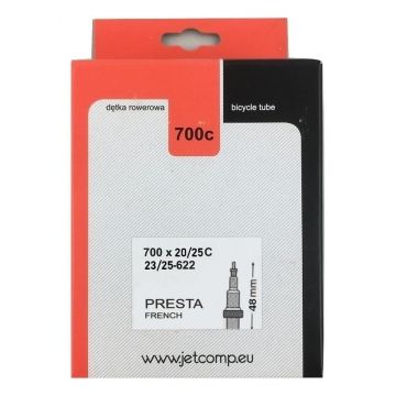 Camera de aer biciclete JET 700 x 20   25C FV48mm Camera de aer biciclete JET 700 x 20   25C FV48mm