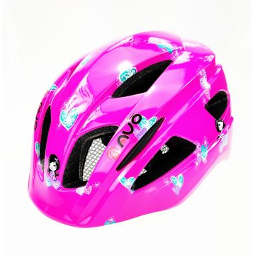 Casca biciclisti AVO-03, culoare roz, model printese, marime M (46-52cm) Casca biciclisti AVO-03, culoare roz, model printese, marime M (46-52cm)