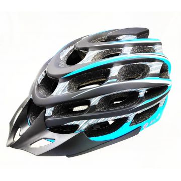 Casca biciclisti AVO-41, marime M (54-58 cm), culoare carbon albastru Casca biciclisti AVO-41, marime M (54-58 cm), culoare carbon albastru