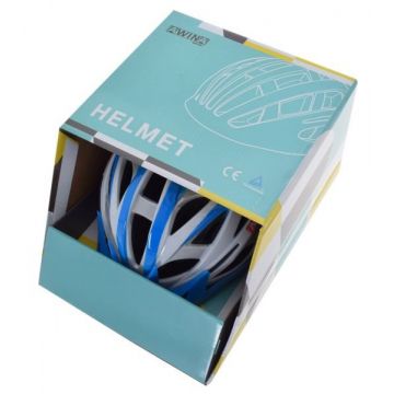 Casca ciclisti, Awina by Moon, culoare Alb Albastru, Marimea M(55-58cm) Casca ciclisti, Awina by Moon, culoare Alb Albastru, Marimea M(55-58cm)