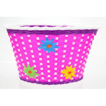 Cos biciclete copii HL-BS03-3 pentru roti 20  , material plastic, culoare roz Cos biciclete copii HL-BS03-3 pentru roti 20  , material plastic, culoare roz