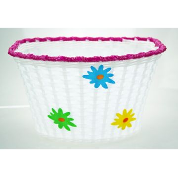 Cos biciclete copii HL-BS03-4 pentru roti 20  , material plastic, culoare alb Cos biciclete copii HL-BS03-4 pentru roti 20  , material plastic, culoare alb