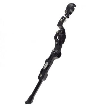 Cric lateral aluminiu, prindere cadru spate, culoare negru, reglabil 24  -28  , pentru bicicletele cu frana disc Cric lateral aluminiu, prindere cadru spate, culoare negru, reglabil 24  -28  , pentru bicicletele cu frana disc