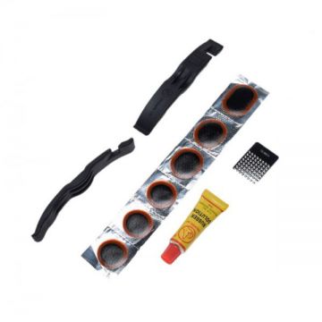 Kit reparatie pana petic lipici leviere, culoare negru Kit reparatie pana petic lipici leviere, culoare negru