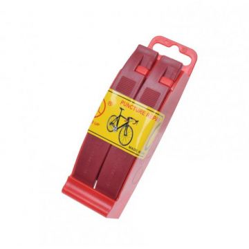 Kit reparatie pana: petic lipici leviere, culoare rosu Kit reparatie pana: petic lipici leviere, culoare rosu