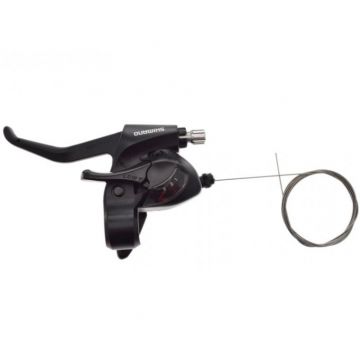 Maneta frana si schimbator fata 3 viteze, montaj stanga, Shimano STEF41-3R Maneta frana si schimbator fata 3 viteze, montaj stanga, Shimano STEF41-3R