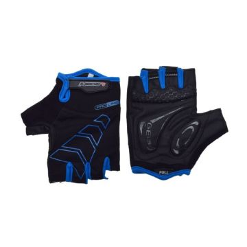 Manusi ciclism adulti, Leoshi Pro-Line, cu gel, culoare negru albastru, marime XL Manusi ciclism adulti, Leoshi Pro-Line, cu gel, culoare negru albastru, marime XL