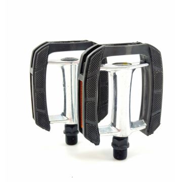 Pedale biciclete 610 alu-plastic 100x80 TPR, filet 9 16   (14mm) Pedale biciclete 610 alu-plastic 100x80 TPR, filet 9 16   (14mm)