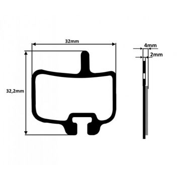 Placute frana, semi-metalice, echivalent imperial dx04 Placute frana, semi-metalice, echivalent imperial dx04