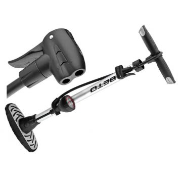 Pompa aer roti biciclete, Beto CMP-117AG1 podea, manometru Pompa aer roti biciclete, Beto CMP-117AG1 podea, manometru