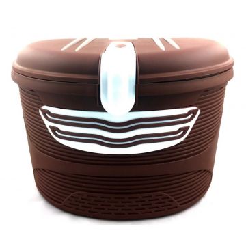 Portbagaj inchis   Click  , prindere fata pipa ghidon, culoare maro Portbagaj inchis   Click  , prindere fata pipa ghidon, culoare maro