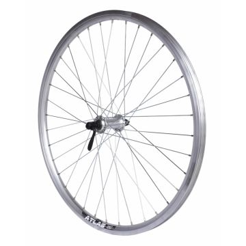 Roata Fata 26   Cerurim, Janta Dubla Atlas, 559X18, Butuc Shimano, V-Brake, 36H, Argintie Roata Fata 26   Cerurim, Janta Dubla Atlas, 559X18, Butuc Shimano, V-Brake, 36H, Argintie