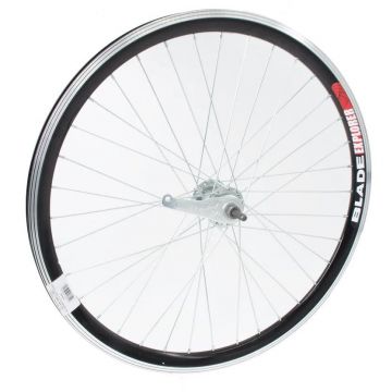 Roata spate dubla, 24x1.5-1.75 din aluminiu, culoare negru, butuc torpedo Roata spate dubla, 24x1.5-1.75 din aluminiu, culoare negru, butuc torpedo