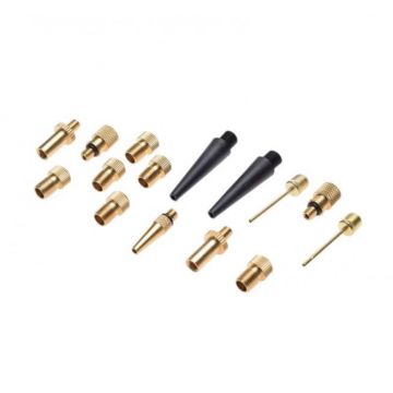 Set 15 reductii pentru pompa umflat roti si mingi Set 15 reductii pentru pompa umflat roti si mingi