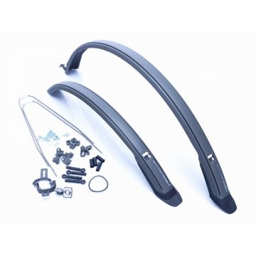 Set 2 aparatori roti biciclete, Simpla UBIQUIT 45 SHORT 28  , culoare negru titan Set 2 aparatori roti biciclete, Simpla UBIQUIT 45 SHORT 28  , culoare negru titan