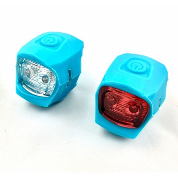 Set 2 lampi far si stop S90 2 led, culoare albastru deschis Set 2 lampi far si stop S90 2 led, culoare albastru deschis