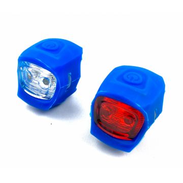 Set 2 lampi far si stop S90 2 led, culoare albastru Set 2 lampi far si stop S90 2 led, culoare albastru