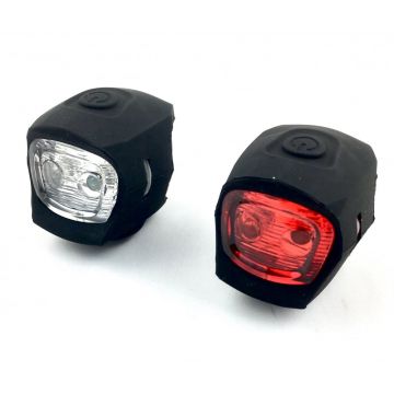 Set 2 lampi far si stop S90 2 led, culoare negru Set 2 lampi far si stop S90 2 led, culoare negru