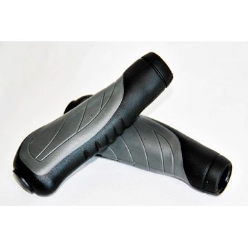 Set 2 mansoane bicicleta D2-TC-G142, culoare gri negru, lungime 135mm Set 2 mansoane bicicleta D2-TC-G142, culoare gri negru, lungime 135mm