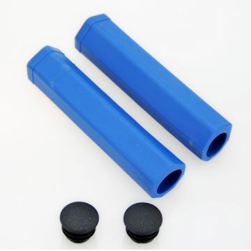 Set 2 mansoane bicicleta Jet G-135, culoare albastru Set 2 mansoane bicicleta Jet G-135, culoare albastru