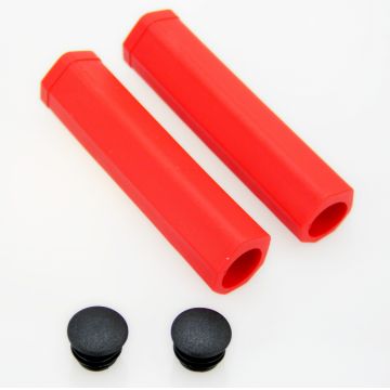 Set 2 mansoane bicicleta Jet G-135, culoare rosu Set 2 mansoane bicicleta Jet G-135, culoare rosu