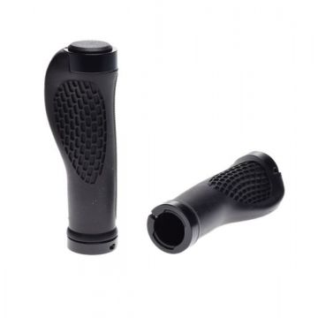 Set 2 mansoane biciclete ergonomice, fixare colier, culoare negru, lungime 120mm Set 2 mansoane biciclete ergonomice, fixare colier, culoare negru, lungime 120mm