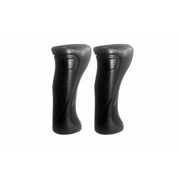 Set 2 mansoane biciclete KRIS Ergo 0103, PVC, 120mm, culoare negru Set 2 mansoane biciclete KRIS Ergo 0103, PVC, 120mm, culoare negru