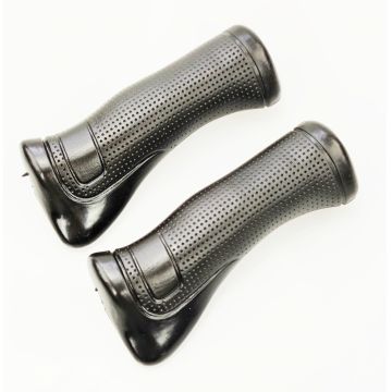 Set 2 mansoane biciclete KRIS Ergo cu suport pentru palma, PVC, 120mm, culoare negru Set 2 mansoane biciclete KRIS Ergo cu suport pentru palma, PVC, 120mm, culoare negru