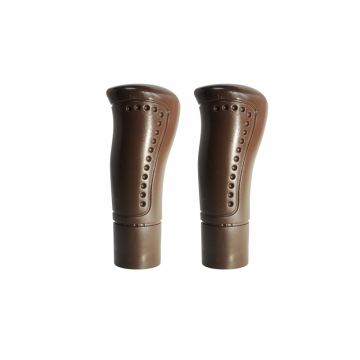 Set 2 mansoane biciclete KRIS Ergo, PVC, 120mm, culoare maro Set 2 mansoane biciclete KRIS Ergo, PVC, 120mm, culoare maro