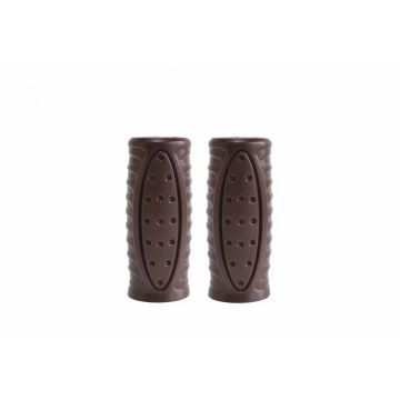 Set 2 mansoane biciclete KRIS Shogun, 90mm, PVC, culoare maro Set 2 mansoane biciclete KRIS Shogun, 90mm, PVC, culoare maro