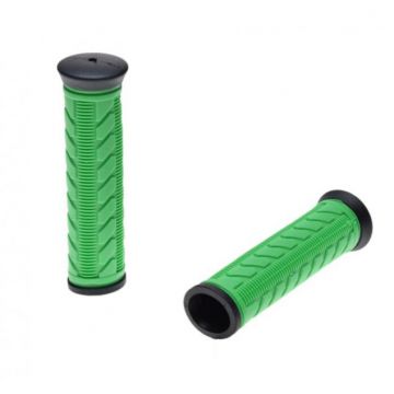 Set 2 mansoane biciclete, material Kraton Gel, lungime 120 mm, greutate 81 g, culoare verde negru Set 2 mansoane biciclete, material Kraton Gel, lungime 120 mm, greutate 81 g, culoare verde negru